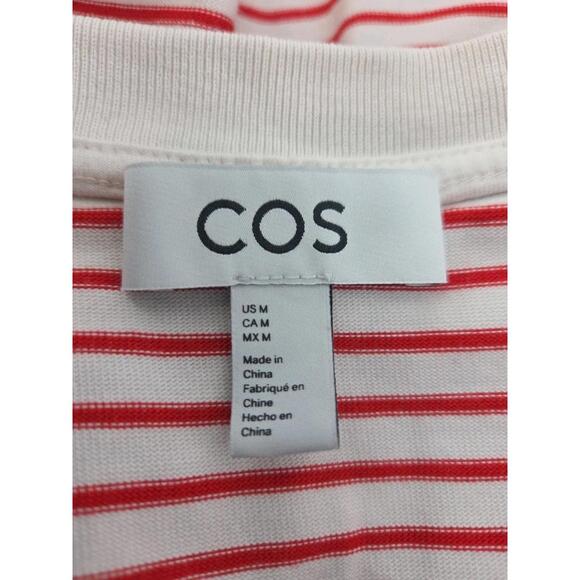 COS Collection of Style Top Medium Red & White Stripe - Picture 4 of 6